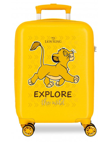 4761341 ABS SUITCASE 50CM 4W. THE LION KING EXPLORER OCHRE